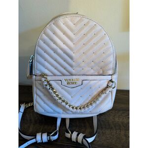 Pretty pale pink Victoria's Secret knapsack purse
